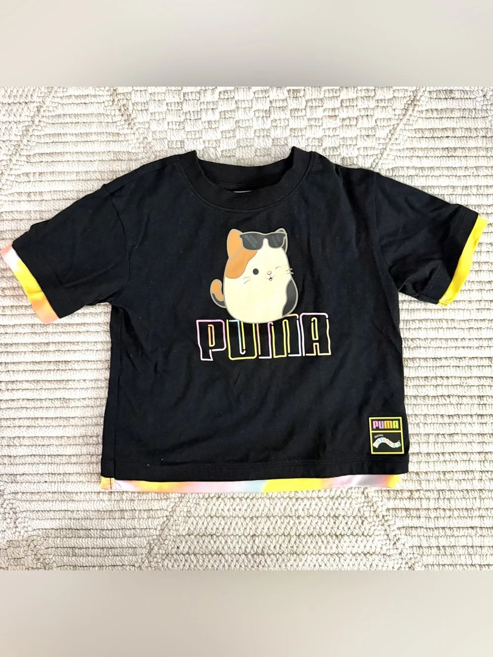 PumaxSquishmallows Black ' Short Sleeve Tee Size 3T